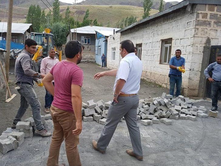 Kağızman’da Köy İçi Yolları Parke Oluyor G4