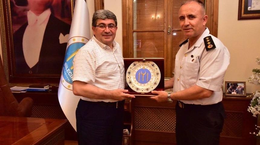 Jandarma Albay Muammer Ergaş&rsquo;tan Başkan Can&rsquo;a Veda Ziyareti