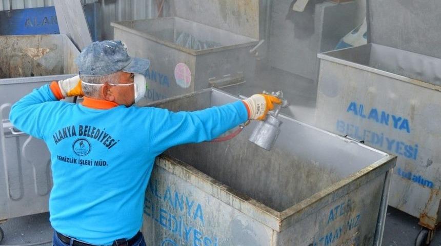 Alanya’da Çöp Konteynerleri Yenileniyor
