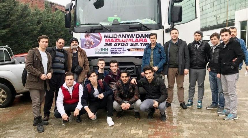 Mudanya&rsquo;dan Afrin&rsquo;e Yardım Tır&rsquo;ı