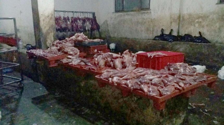 Oğuzeli’nde Kaçak Et Operasyonu