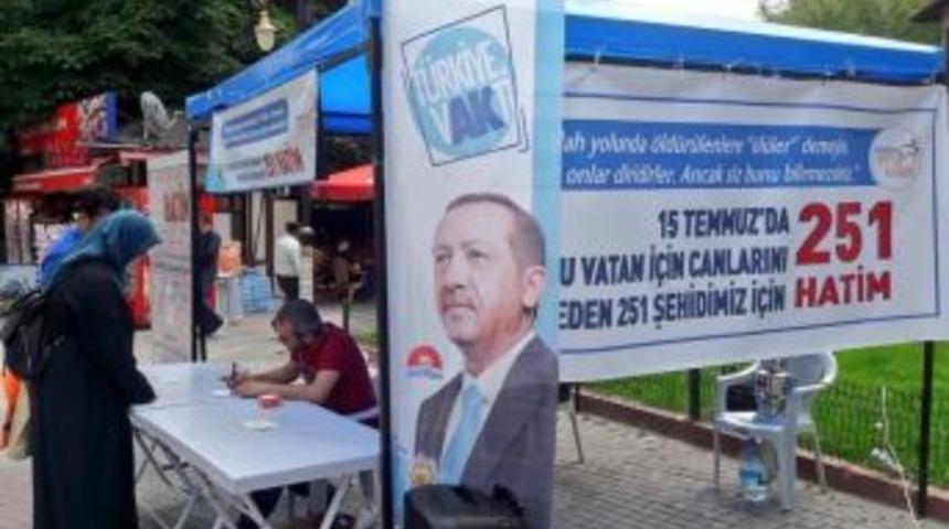 Ak Parti K&uuml;tahya İl Gen&ccedil;lik Kolları Başkanlığı&rsquo;ndan 15 Temmuz Şehitleri İ&ccedil;in Hatim Kampanyası