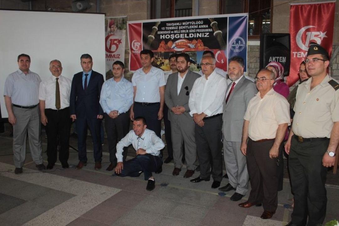 Tavşanlı&rsquo;da 15 Temmuz Şehitleri Anma Ve Milli Birlik G&uuml;n&uuml; Etkinlikleri