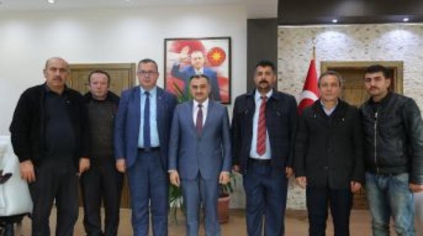 Develi Şof&ouml;rler Ve Otomobilciler Odasından Başkan Cabbar&rsquo;a Ziyaret