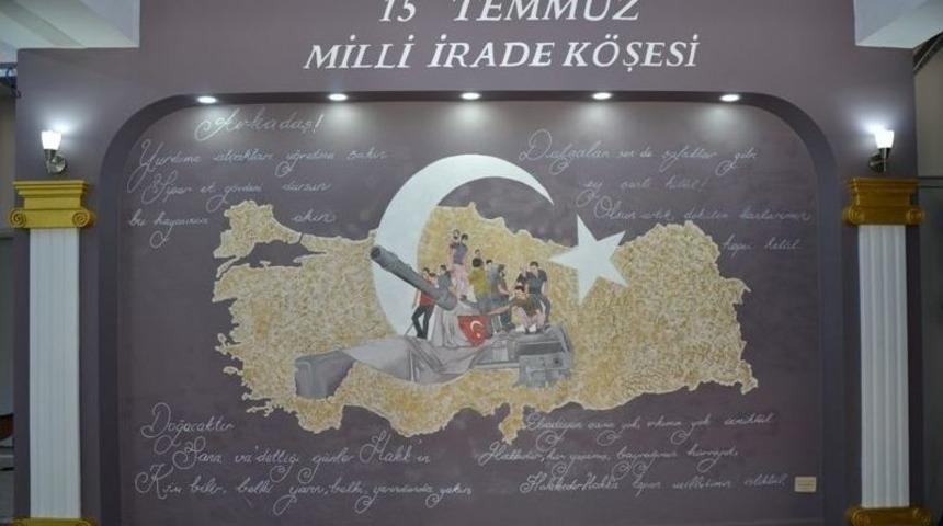 Biga&rsquo;da 15 Temmuz Milli İrade K&ouml;şesi A&ccedil;ıldı