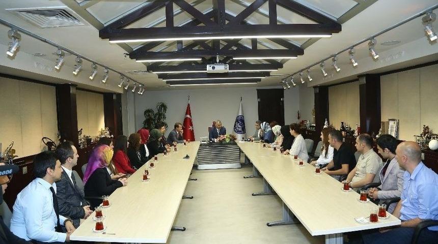 Kaymek Öğretmenleri İle Başkan Çelik’i Ziyaret Etti