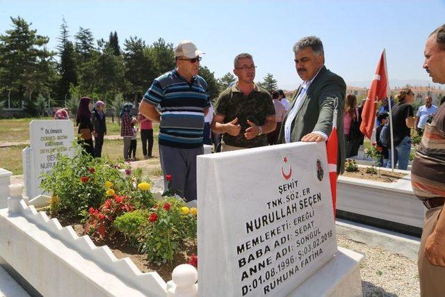 Ereğli’de Şehitler Mezarları Başında Anıldı