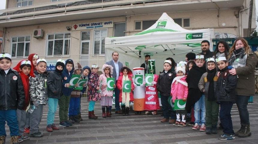 &Ccedil;ocuklar Bağımlılıklara Karşı Yeşilay&rsquo;ın Yanında