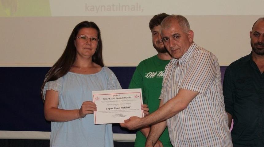 Dtso&rsquo;da Hijyen Eğitimi Tamamlandı