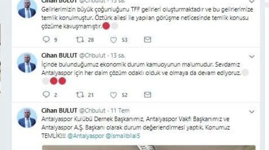 Antalyaspor&rsquo;un Tff Gelirlerine Temlik Konuldu