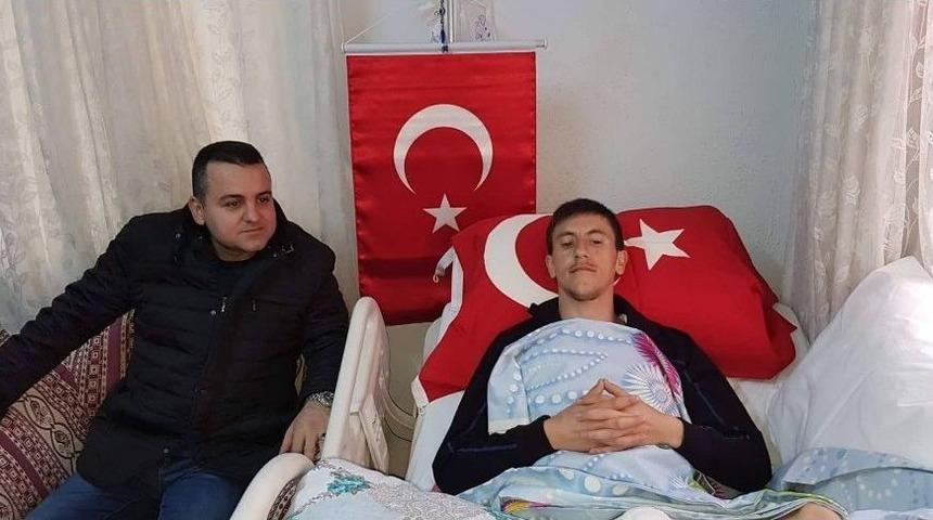 Afrin&rsquo;de Amerikan Yapımı Mayın Y&uuml;z&uuml;nden Ayaklarını Kaybetti