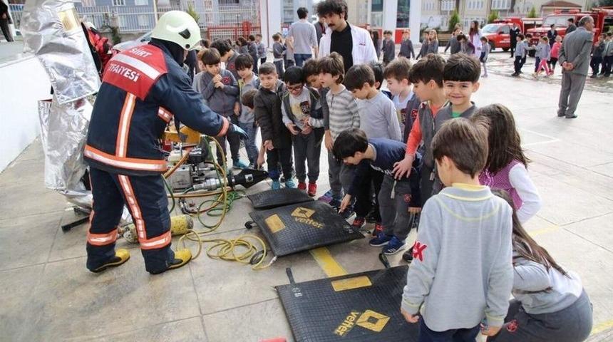 Siirt&rsquo;te Yangın Tatbikatı Yapıldı