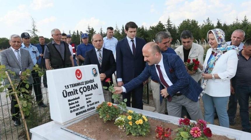 15 Temmuz Şehidi &Uuml;mit &Ccedil;oban Dualarla Anıldı
