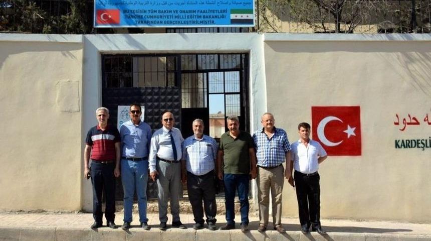 Milli Eğitim M&uuml;d&uuml;r&uuml; Yavuz Suriye&rsquo;deki Okullarda İncelemelerde Bulundu