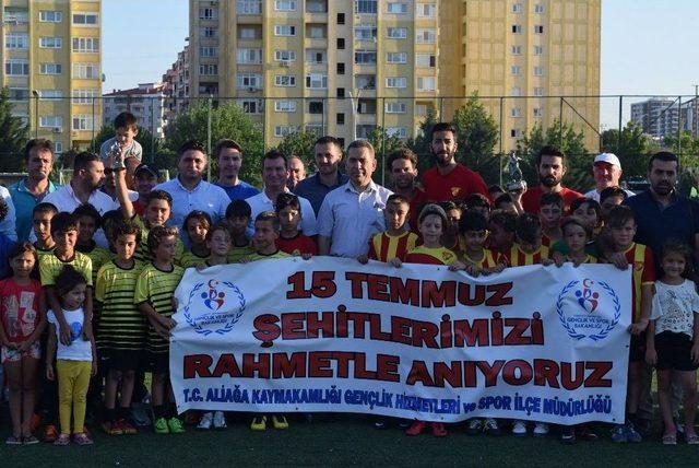 15 Temmuz Şehitleri Anısına Aliağa’da Futbol Turnuvası