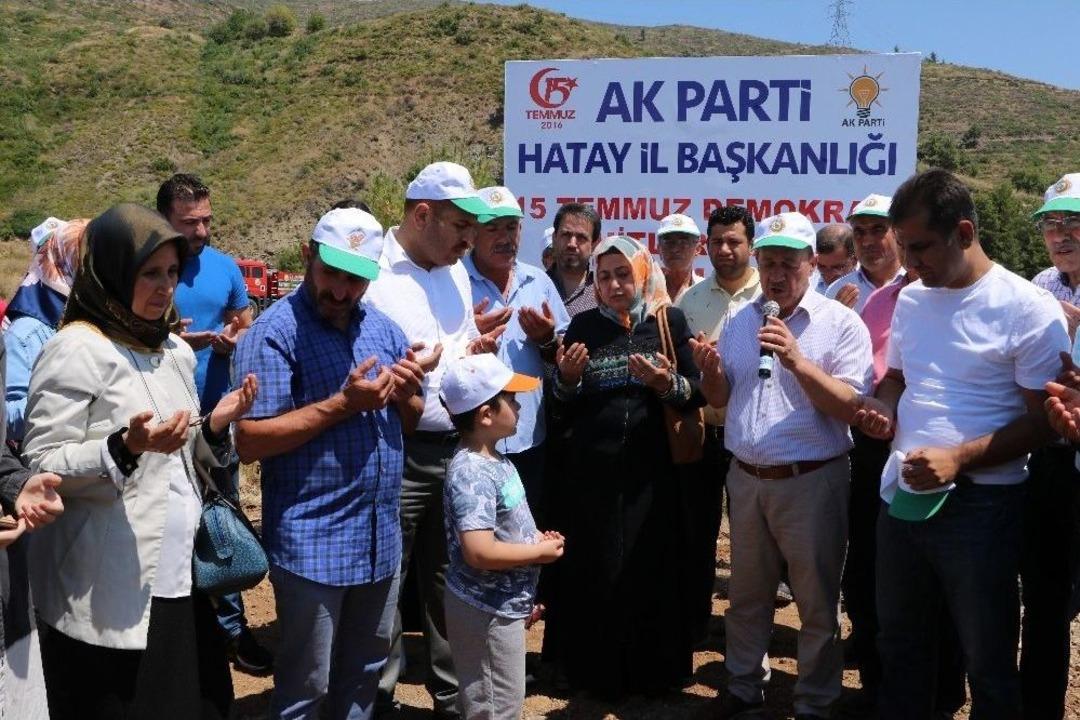 Şehitler İ&ccedil;in Fidanlar Dikildi