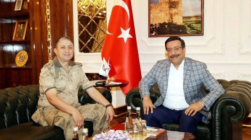 İl Jandarma Komutanı Demir&rsquo;den Başkan Atilla&rsquo;ya Ziyaret
