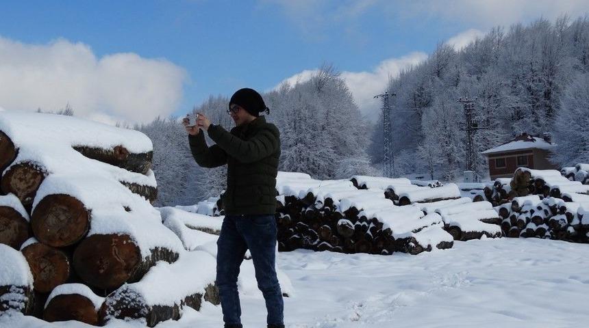 Domani&ccedil; Kocayayla Kar Manzarası İle Ziyaret&ccedil;ilerini Bekliyor