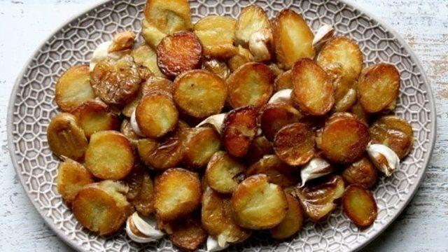 Fırında Ezilmiş Patates