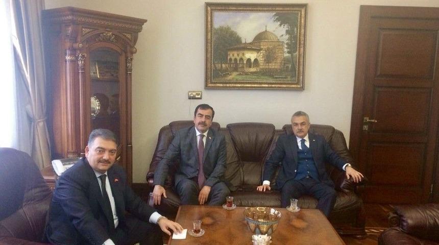 Savaş Ve Erdem Aydın’daki Sağlık Yatırımları Hakkında Bilgi Aldı