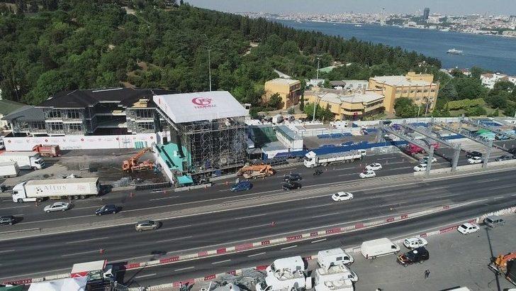 15 Temmuz Şehitler Köprüsü’ndeki Hazırlıklar Havadan Görüntülendi G1