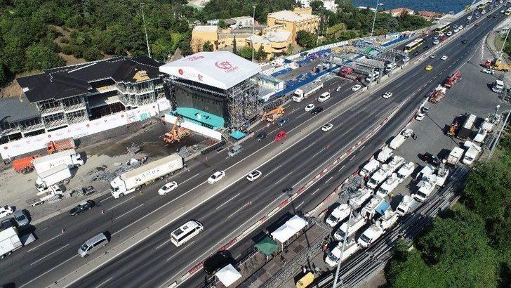 15 Temmuz Şehitler Köprüsü’ndeki Hazırlıklar Havadan Görüntülendi G2