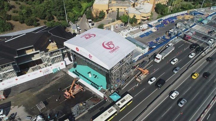 15 Temmuz Şehitler Köprüsü’ndeki Hazırlıklar Havadan Görüntülendi G4