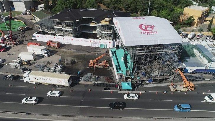 15 Temmuz Şehitler Köprüsü’ndeki Hazırlıklar Havadan Görüntülendi G5