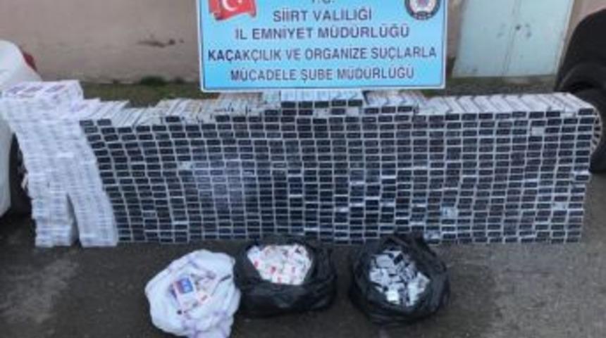Siirt&rsquo;te 7 Bin 540 Paket Ka&ccedil;ak Sigara Ele Ge&ccedil;irildi