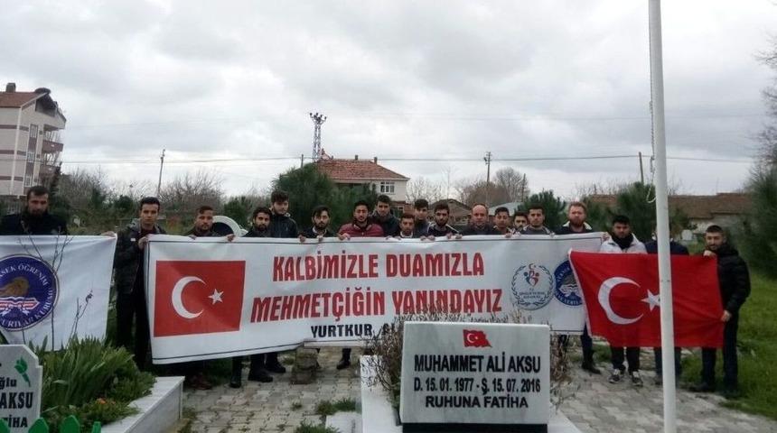 15 Temmuz Şehidi Kabri Başında Anıldı