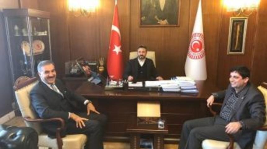 Başkan Aslan Tbmm Başkanvekili Aydın İle Bir Araya Geldi