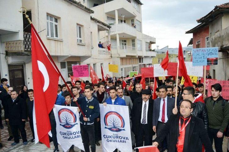 Öğrencilerden Şehitler İçin Yürüyüş Ve Afrin’deki Mehmetçiğe Mektup G3