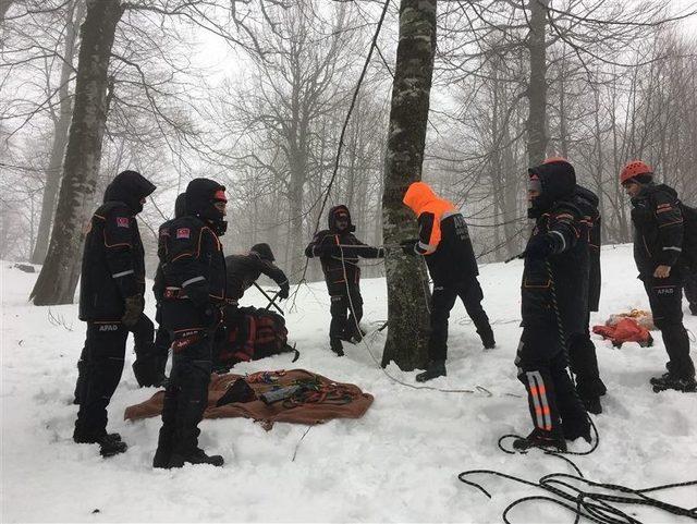 Afad, Kartepe’de Kış Eğitimi Ve Çığ Tatbikatı Düzenledi