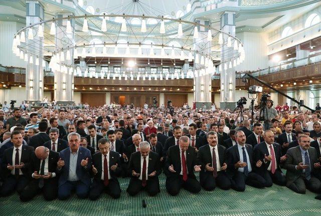 15 Temmuz Şehitleri Millet Camii’nde Dualarla Anıldı