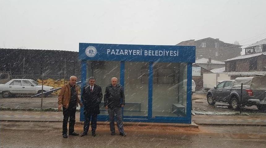 Pazaryeri&rsquo;ndeki Akıllı Duraklara Bir Yenisi Daha Eklendi