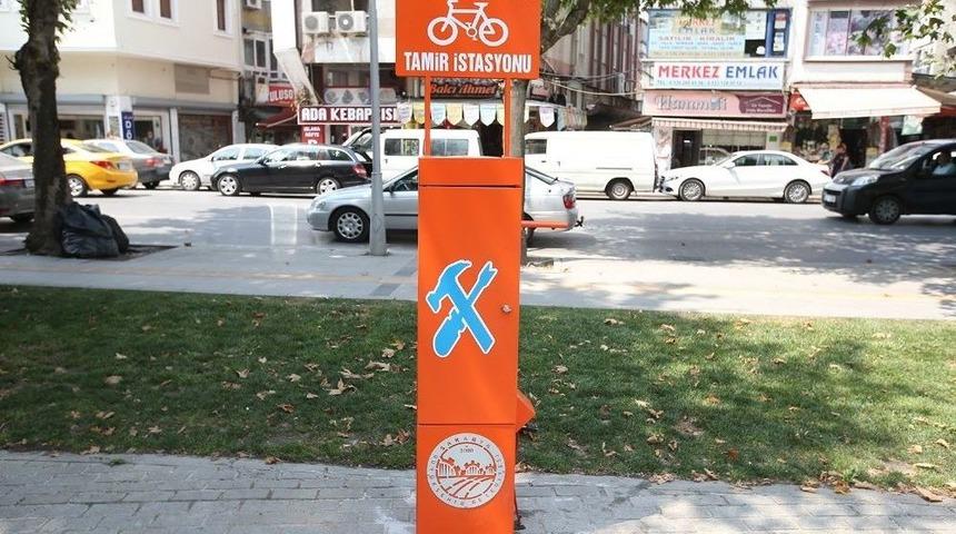 Sakarya&rsquo;ya 9 Adet Bisiklet Tamir İstasyonu Kuruldu