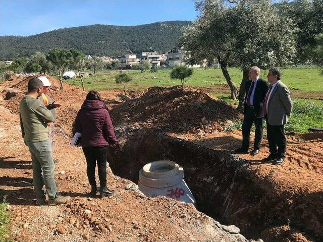 Başkan Atabay; “akbük’te Altyapı Çalışmaları Hızla Sürüyor”