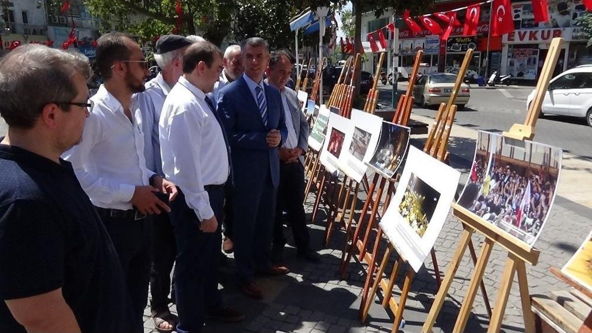 Edremit&rsquo;te İha&rsquo;nın "15 Temmuz" Fotoğraf Sergisi A&ccedil;ıldı