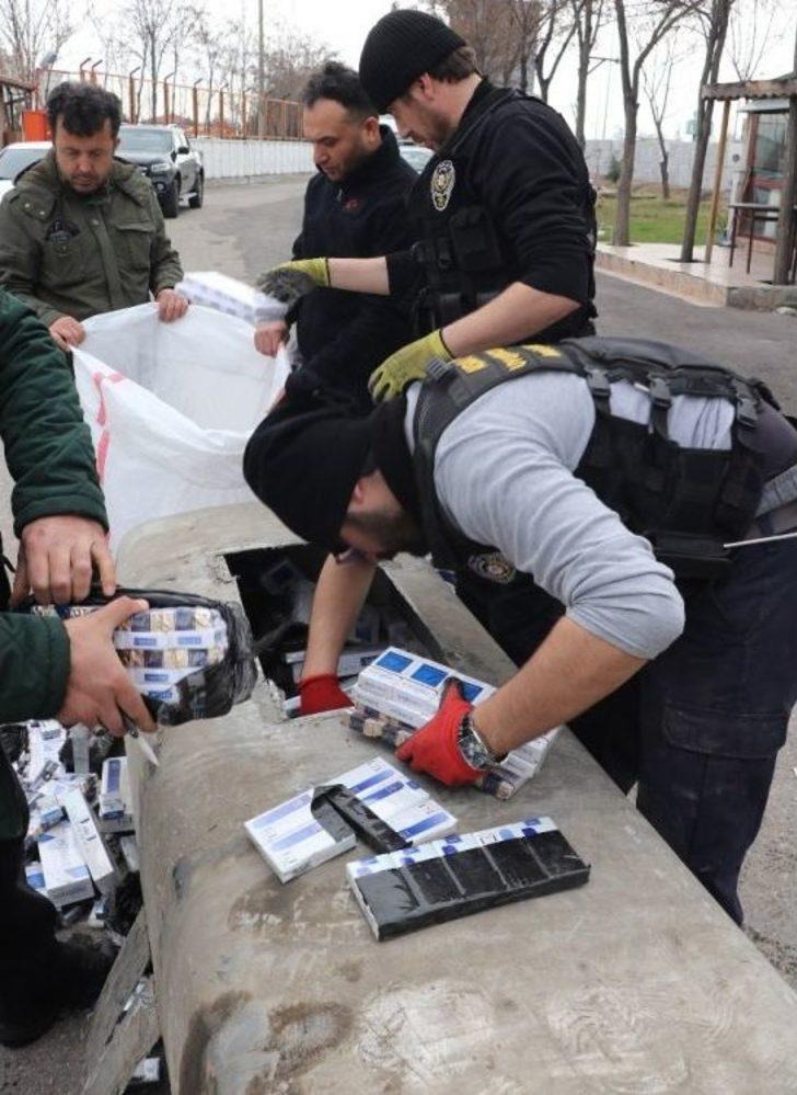 Tırın Mazot Deposundan 5 Bin Paket Kaçak Sigara Çıktı G5