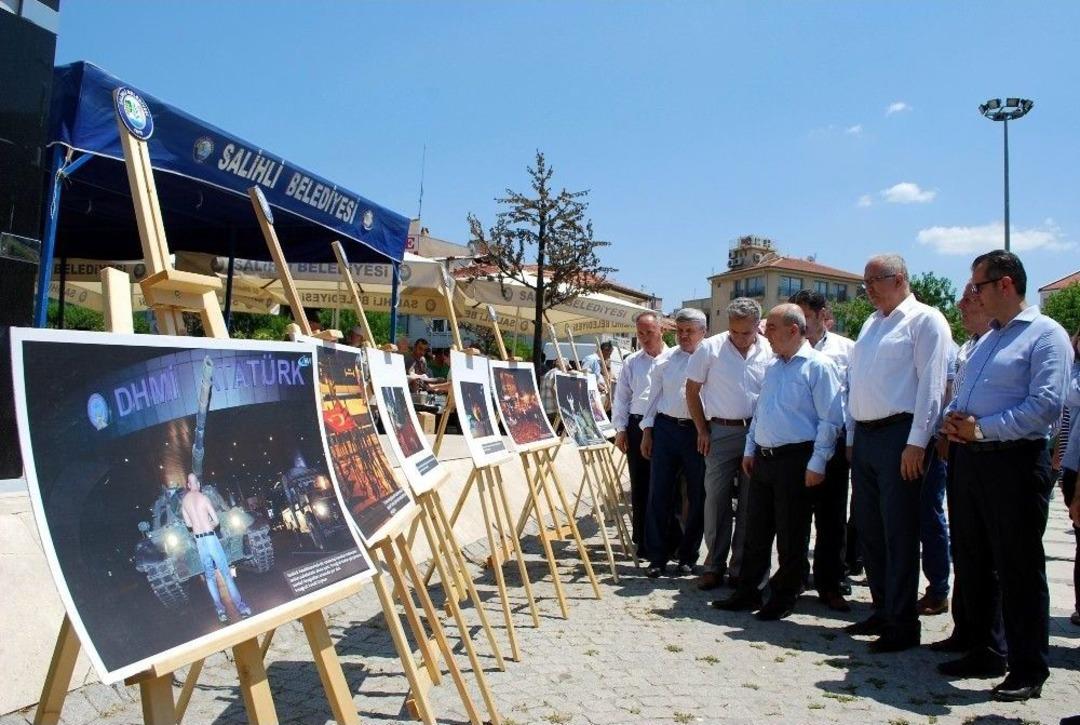 Kula Ve Salihli&rsquo;de İha&rsquo;nın 15 Temmuz Sergisine B&uuml;y&uuml;k İlgi