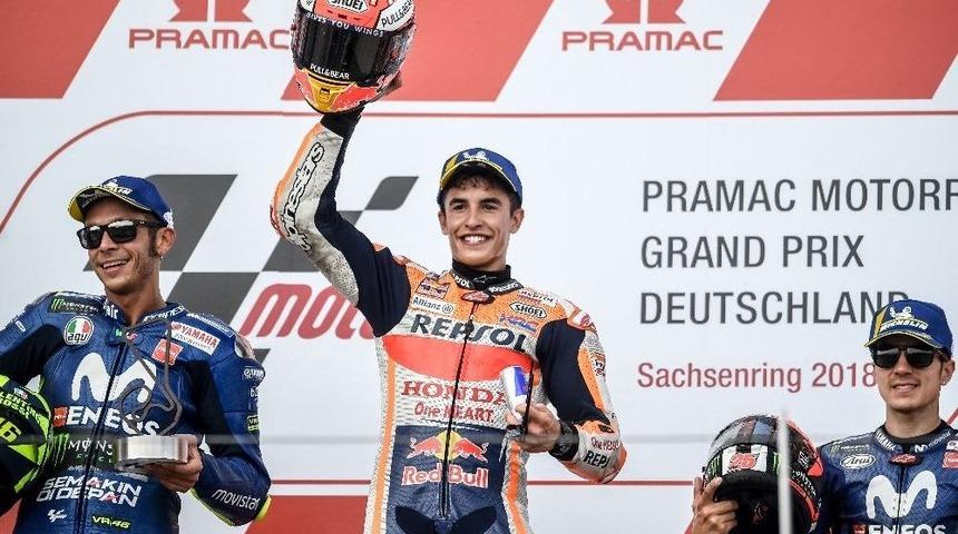 Motogp&rsquo;de Almanya Ayağını Marc Marquez Kazandı