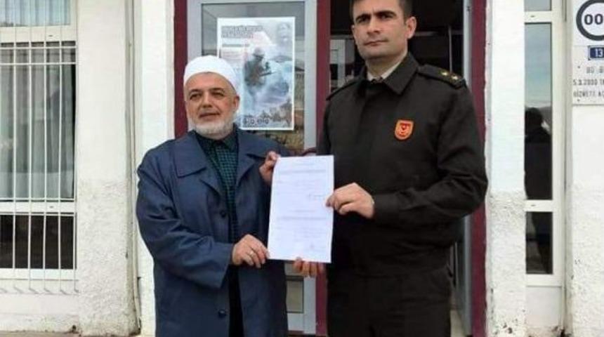 Emekli Vaiz Ali Ramazan Din&ccedil; G&ouml;n&uuml;ll&uuml; Askerliğe Başvurdu
