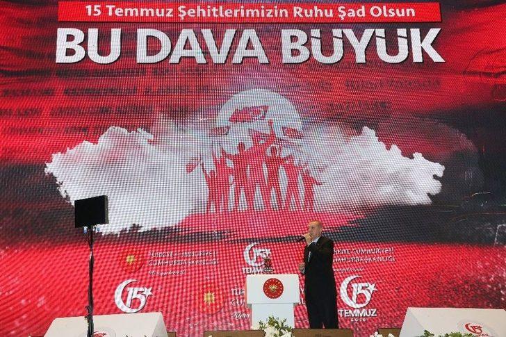 Cumhurbaşkanı Erdoğan Kürsüye ‘bil Oğlum’ Türküsü Eşliğinde Çıktı