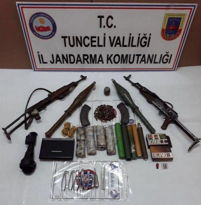 Tunceli’de Çok Sayıda Mühimmat Ve Patlayıcı Malzeme Ele Geçirildi