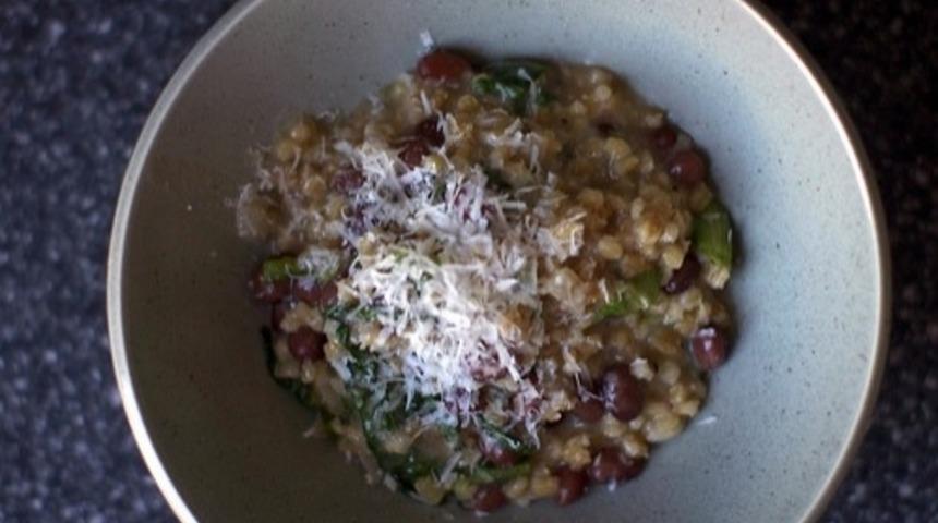 Fasulyeli Arpa Risotto