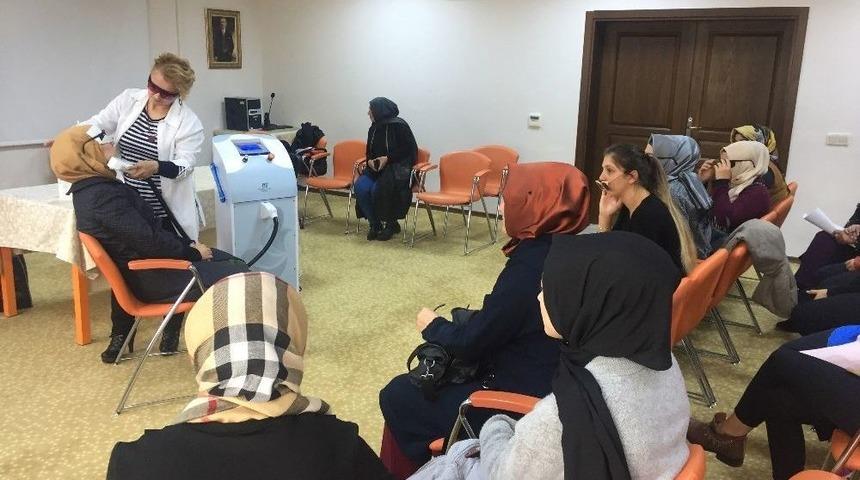Pursaklar Belediyesinde Kadınlara &Uuml;cretsiz Cilt Bakımı