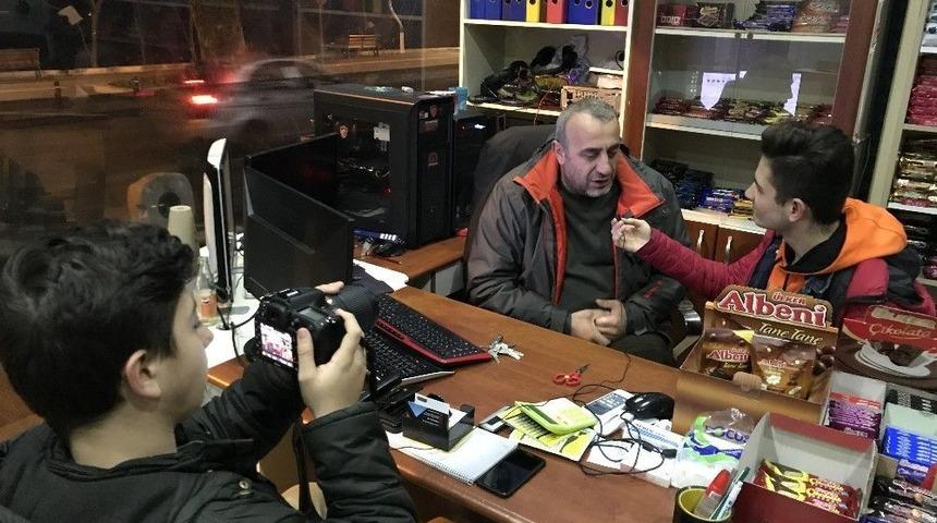 &Ouml;ğrenciler Gazeteci Oldu Vatanseverlik Konusunda Sahaya &Ccedil;ıktılar