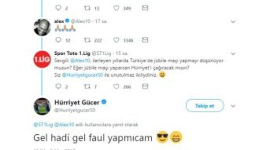 H&uuml;rriyet G&uuml;cer&rsquo;den Alex De Souza&rsquo;ya G&uuml;l&uuml;mseten Mesaj