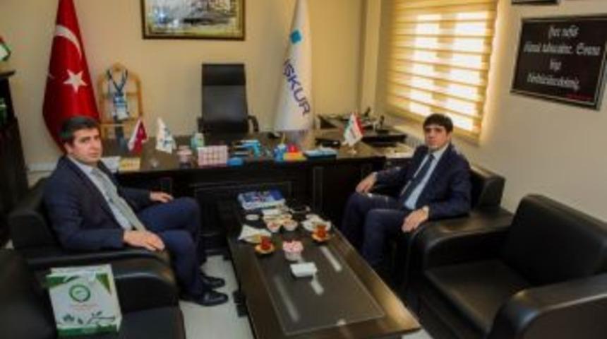 Rektörü Alma’dan, İşkur Müdürüne Ziyaret