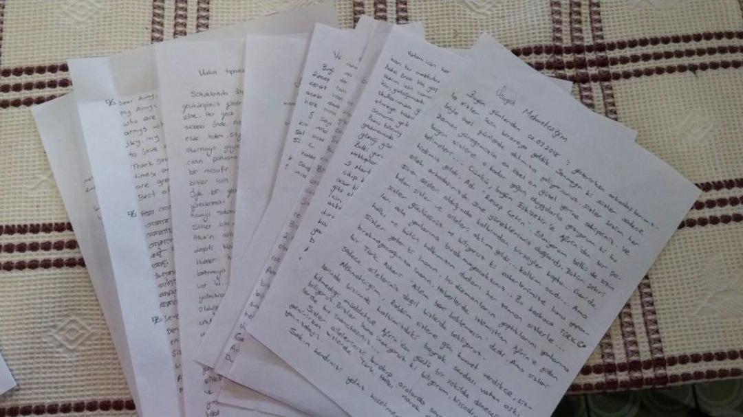 Damla G&ouml;n&uuml;ll&uuml;lerinden Afrin&rsquo;e Mektup